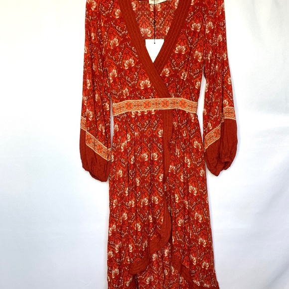 Spell and The Gypsy Jewel Soiree Copper Dress NEW - Picture 2 of 8